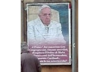 Manifesti a Roma,
reazione da regime totalitario